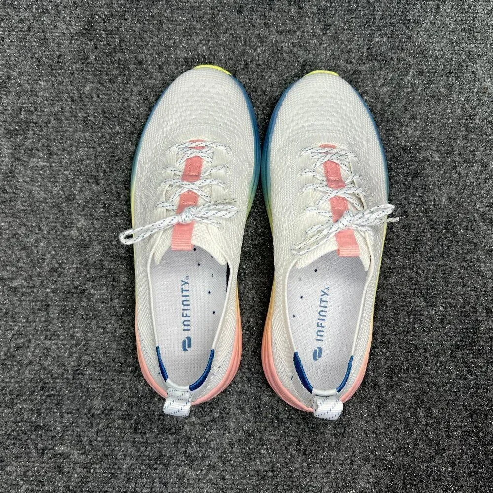 Infinity Everon Knit Athletic Shoes Womens Size 7.5 White Slip Resistant Nursing